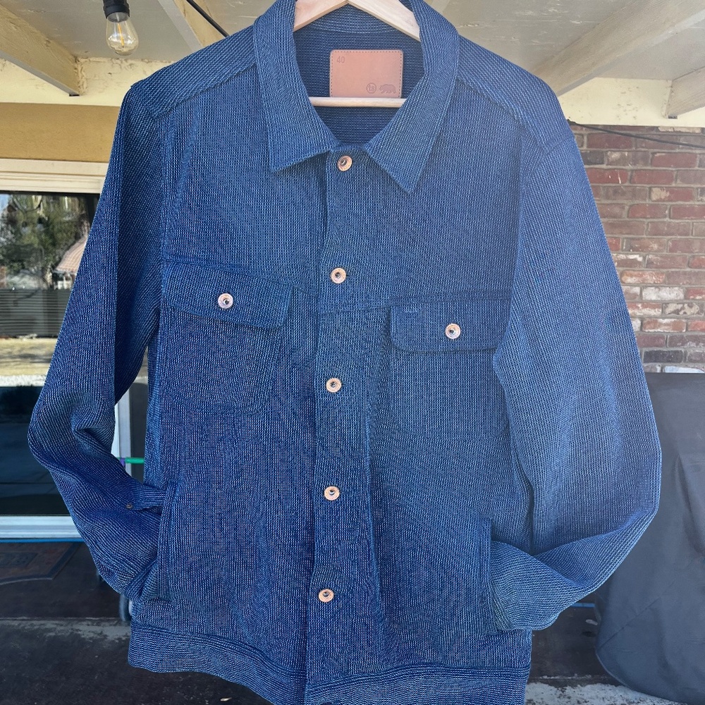The Long Haul Jacket in Indigo Waffle